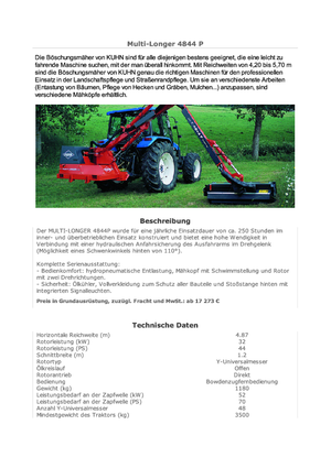 Böschungsmäher Kuhn Multi-Longer GI-T 4844 P TD
