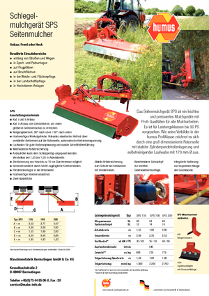 Böschungsmäher Humus SPS 155