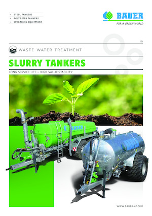 Güllebehälter Bauer Irrigation Pump tanker poly 241+ tridem axle