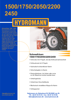 Schneefräsen Hydromann 2050