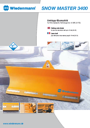 Leicht-Schneepflüge Wiedenmann 3400