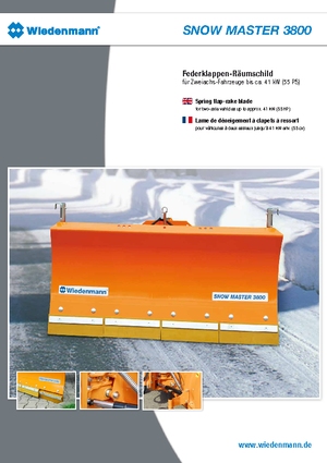 Leicht-Schneepflüge Wiedenmann 3800