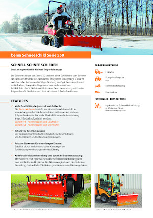 Leicht-Schneepflüge Bema 550/1800