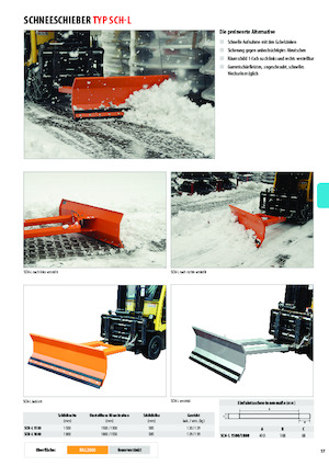 Leicht-Schneepflüge Bauer SCH-L 1500