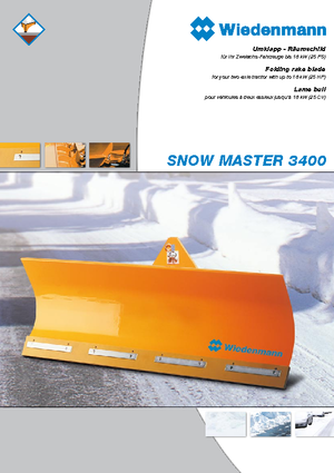 Leicht-Schneepflüge Wiedenmann SnowMaster 3403