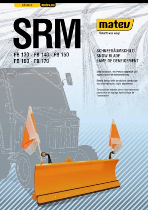 Leicht-Schneepflüge Matev SRM-FB 130