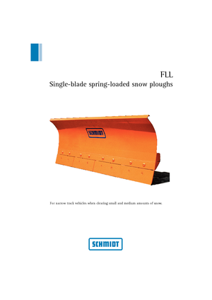 Federklappen-Schneepflüge Schmidt FLL 24 *