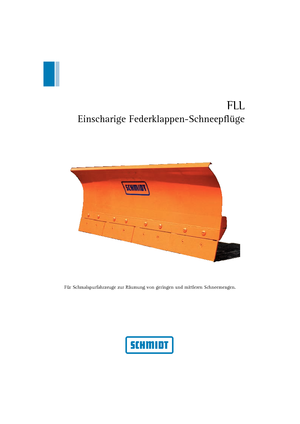Federklappen-Schneepflüge Schmidt FLL 24 *