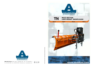 Federklappen-Schneepflüge Assaloni TN 25