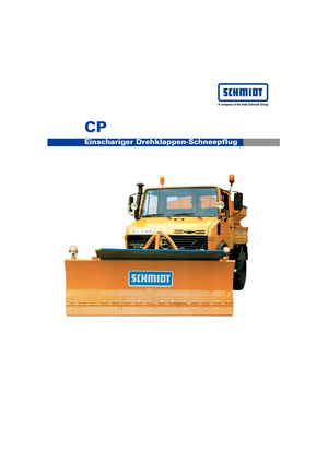 Drehklappen-Schneepflüge Schmidt CP 3