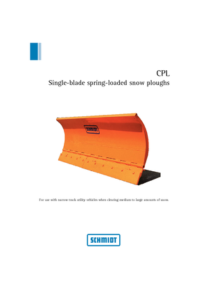 Drehklappen-Schneepflüge Schmidt CPL 21 *