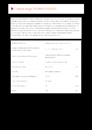 Drehklappen-Schneepflüge Pronar PU 1400