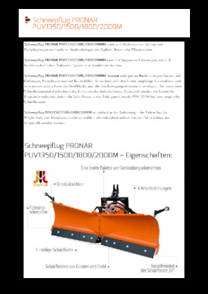 Drehklappen-Schneepflüge Pronar PUV 1350M