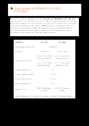 Drehklappen-Schneepflüge Pronar PUV 2800
