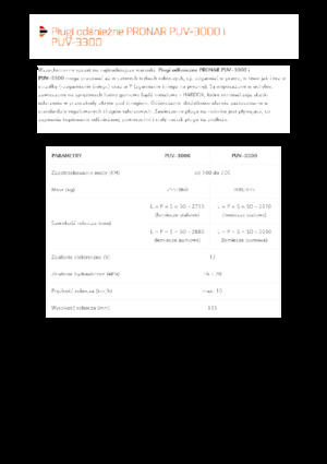Drehklappen-Schneepflüge Pronar PUV 3300