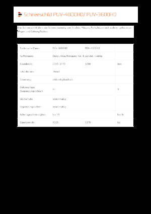 Drehklappen-Schneepflüge Pronar PUV 3600HD