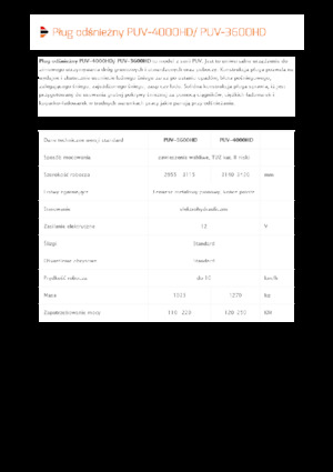 Drehklappen-Schneepflüge Pronar PUV 3600HD