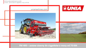 Sämaschinen Unia FM A 700/3