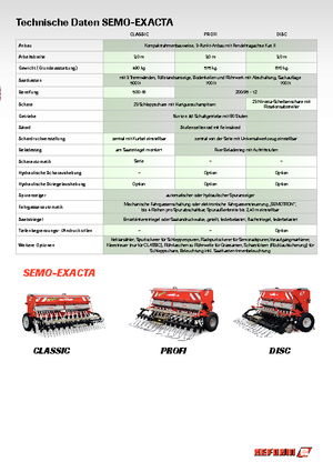 Sämaschinen Reform Werke Semo-Exacta Disc