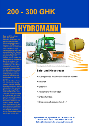 Anbau-Streugeräte Hydromann 200 G