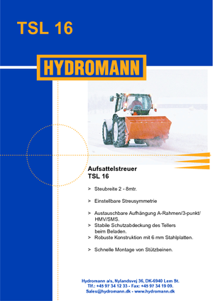 Anbau-Streugeräte Hydromann TSL 16