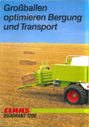 Grosspackenpressen + Hochdruckpressen Claas Quadrant 1200