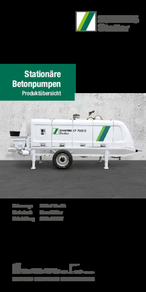 Stationäre Betonpumpen SCHWING-Stetter SP 9500 E Container