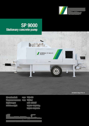 Stationäre Betonpumpen SCHWING-Stetter SP 9000 D
