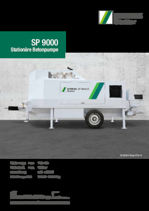 Stationäre Betonpumpen SCHWING-Stetter SP 9000 E