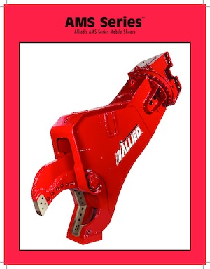 Stahl-Schrottscheren Allied AMS 50 Throat