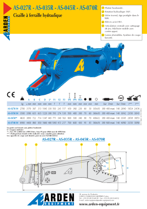 Stahl-Schrottscheren Arden AS 027 R SV