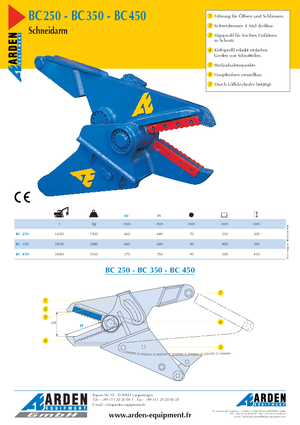 Stahl-Schrottscheren Arden BC 250