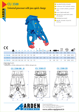 Stahl-Schrottscheren Arden CU 3500 CF