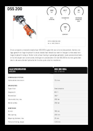 Stahl-Schrottscheren Husqvarna DSS 200