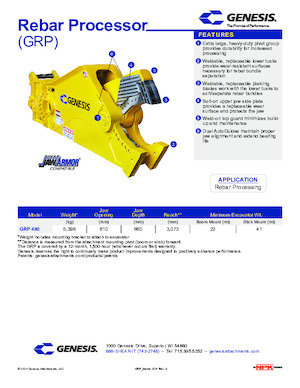 Stahl-Schrottscheren Genesis GRP 480