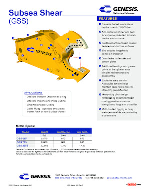 Stahl-Schrottscheren Genesis GSS 775