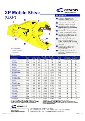 Stahl-Schrottscheren Genesis GXP 700R