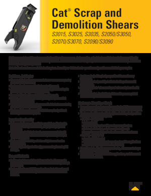 Stahl-Schrottscheren Caterpillar S3070