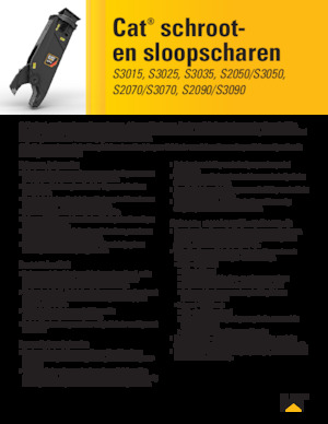 Stahl-Schrottscheren Caterpillar S3070