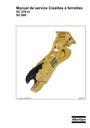 Stahl-Schrottscheren Atlas Copco SC 270