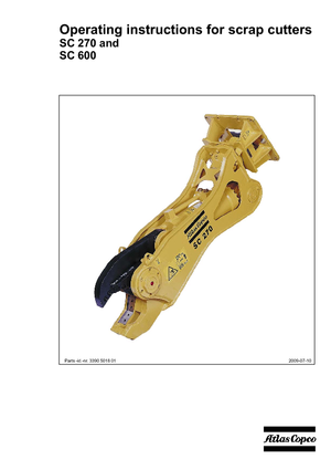 Stahl-Schrottscheren Atlas Copco SC 270