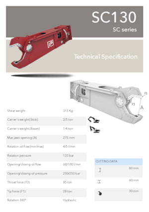 Stahl-Schrottscheren Promove SC 310