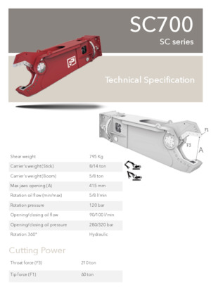 Stahl-Schrottscheren Promove SC 700