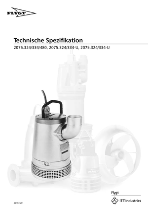 Abwasser-Schlammpumpen Flygt-Pumpen BIBO 2075 LR 271