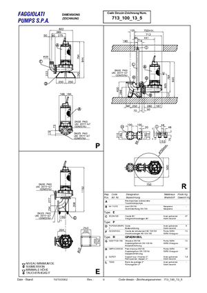 Abwasser-Schlammpumpen Faggiolati G 213 R3C2-P40AA2