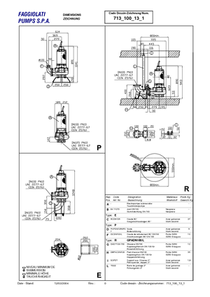 Abwasser-Schlammpumpen Faggiolati G 413 R2C1-P80AA2