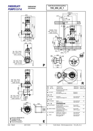 Abwasser-Schlammpumpen Faggiolati G 425 R2C4-V105AA2