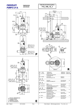 Abwasser-Schlammpumpen Faggiolati G 613 R2C2-S80AA2