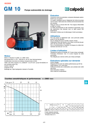 Abwasser-Schlammpumpen Calpeda GM 10 QM