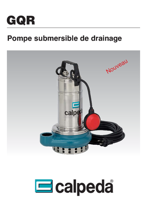 Abwasser-Schlammpumpen Calpeda GQR 10-16
